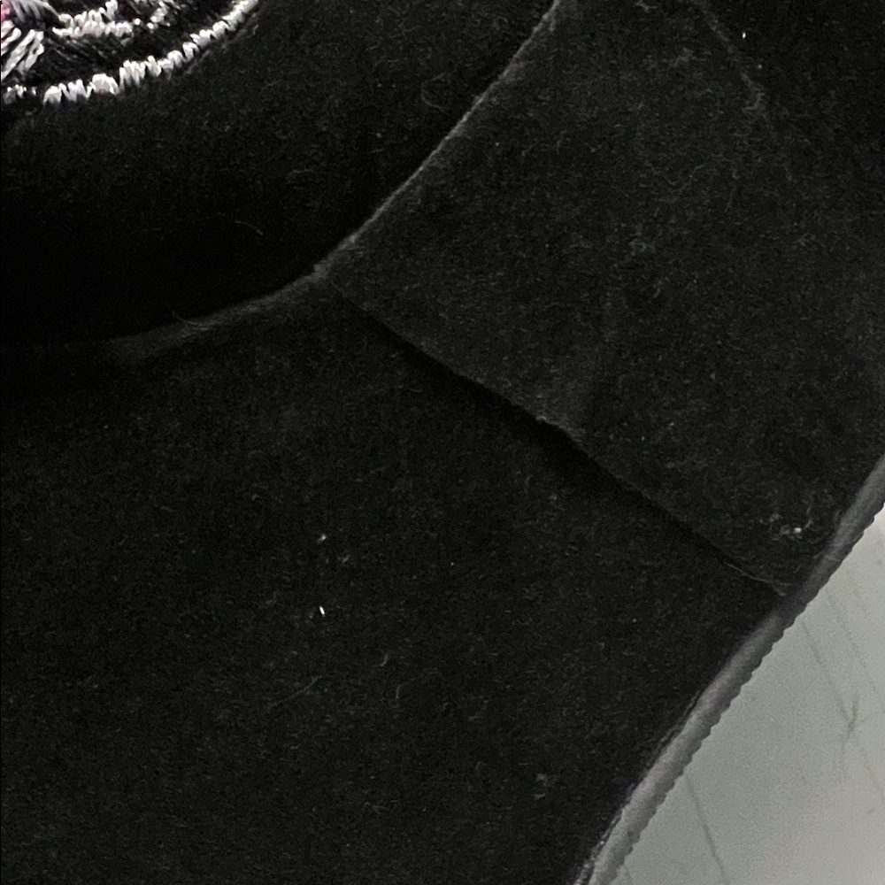 Too Fast Black and Pink Heart Embellished Heels - Picture 8 of 12